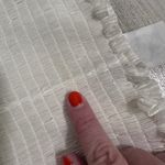 Queen of Sparkles Iridescent White Shorts – Size M – Smocked Waist Photo 5