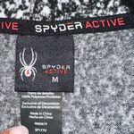 Spyder Active Top Women's Medium Black Fleece Half Zip Printed Pullover Photo 2
