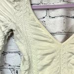 Free People  Intimately Ruched Bodysuit - Cream - size M/L Photo 5
