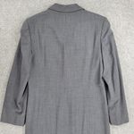 Versione Longline Trench Suit Jacket Womens 4 Gray Wool Lightweight Career Italy Photo 10