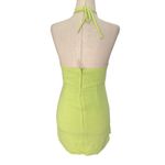 SheIn  Green Fitted Open Back Halter Fitted Bodycon Dress Women's Size 2 | 5-22 Photo 1