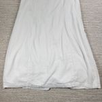 Anthony Richards Shirt Dress Womens 16W White Linen‎ Blend Pleated Midi Collared Size 16 Photo 9