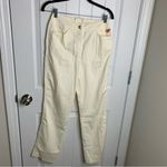 Escada floral Hawaii tropical‎ embroidered pleated front white pants size 26 Photo 2