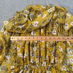 Show Me Your Mumu Triple Decker Romper Size Medium Yellow Floral Off Shoulder Photo 4