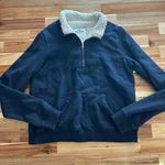 Hollister  navy‎ blue 3/4 zip up sweatshirt Photo 0