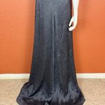 Maryam Torabi custom black maxi dress formal gown in soft fabric. E48 Blue Size 6 Photo 1