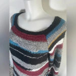 Free People  Montmartre knit‎ multicolor wool blend sweater Size Medium EUC! 0185 Photo 6