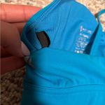 BuffBunny Strappy Plunge Ladder Blue Halter Sport Bra Photo 6