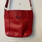 Valentina Red Pebbled Leather Shoulder Bag – Made in Italy Photo 2