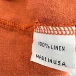 Bryn Walker  Small‎ Burnt Orange Linen Bell Sleeves Blouse Made In USA Lag… Photo 6