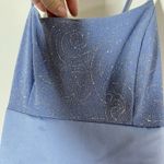 Vintage Y2K Jump Blue Gitter Maxi Slip Dress L Fairy Grunge Prom Hoco Lace Back Size L Photo 2