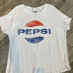 H&M Women’s XL  Pepsi Logo White T-Shirt L.O.G.G. Short Sleeves Photo 1