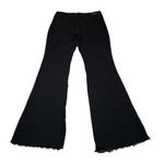 Vervet Flying Monkey High Rise Flare Jeans Black Buckle Size 32 x 36 Raw Hem Stretch Photo 1