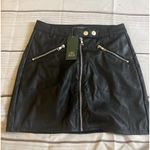 Wild Fable Women's Faux Leather Moto Mini Skirt  Black Size 2 NWT Photo 4