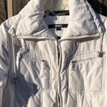 Donna Karan  NY White quilted down fill jacket M Photo 2