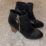 Apt. 9 -  ankle booties faux leather black zippers tall size 9 Photo 2