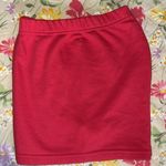 Aritzia Perfect Fit Cozy Fleece Micro Shorts Red Photo 5