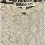 Good American NWT M (2) 8 Runaround Wrap Dress Snake Skin Python Midi Stretch Photo 4