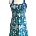Soybu Dress Blue Green Print Strappy Twist Back Athletic Casual Stretch Size XS Photo 9