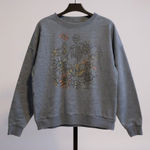 American Eagle Skeleton Floral Graphic Sweatshirt Blue XL Photo 0