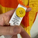 LuLaRoe  Orange & Purple Striped Duster Length Cardigan Sweater Womens L Fall Photo 3