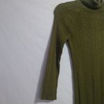 Love by Design  Martini Olive Green Turtle Neck Snug Fit Size L Photo 3
