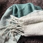 Anthropologie  Green and White Scarf Photo 4