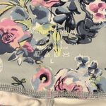 Vera Bradley Active Wear Large Leggings- Blue with Pink Flowers Photo 2