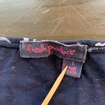 Fresh Produce  Women's Blue Animal Print Wrap Dress‎ Size L Short Sleeve Made USA Photo 2