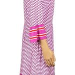 BODEN Andrea midi dress in Cyan Pink Floral with 3/4 Bell sleeves Size 8 Regular Photo 2