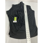 Womans B’LEEV XL Black Pullover V Neck Criss Cross Sleeveless Blouse Photo 5