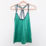 French Connection Y2K Womens Silk Cami Top Size 0 Green Strappy Luxe Summer Photo 1