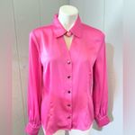 Bold Elements  Fuchsia Button Down Shirt Photo 3