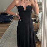 Princess Polly Black Sweetheart Dress Photo 1