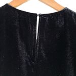 J.Crew Drapey Black Velvet‎ Peplum Sleeveless Tank Top, Size 8 Photo 8