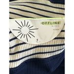 Aerie Offline By ‎ 7/8 Hi Rise Navy Blue Ribbed Legging SMALL NWT Photo 8