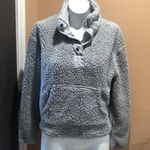 Wallflower Women's Gray Fleece Pullover Snap Collar Size L Casual Size L Photo 5