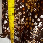 No Comment Brown Ditsy Floral Top, Cottagecore,‎ Coquette, Y2K, Vintage, Academia, Large Photo 3