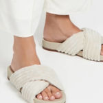 Kaanas  Sinatra Slides ivory 9 soft velour Photo 0