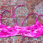 SKIMS  Pink Camouflage Bikini Top Photo 0
