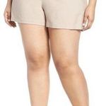 Leith NWOT Nordstrom Plus Size Tan High Waisted Shorts Size 3X Photo 0