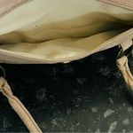 None Tan Suede Feeling Clutch Shoulder Purse Photo 4