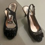 Mootsies Tootsies COPY - Tootsie’s Tootsies Black Slingback Heels with Rhinestone Accents size 6 Photo 0