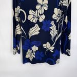 Chico's  Travelers Button Front Cardigan Sweater Blue Floral Print Womens 0 4/6 Photo 7