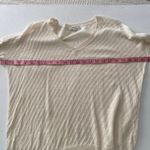 Madewell Cream Pointelle Knit Sweater Women’s XS Lightweight V-Neck Pullover Photo 5