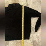 Women’s Black Mock Neck Zip Sweater Size M Photo 5