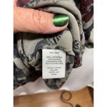 Joie  Floral Print Silk Blend Dress Long Sleeve Bohemian Mini‎ Beige Gray Medium Photo 2