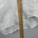 Laura Bianchi Linen Top Women's L White Crochet Lace V Photo 6