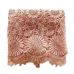Eyeful Dusty‎ Rose Pink Lace Trim Scarf Wrap Wedding Bridesmaid Holiday Photo 1
