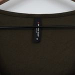 American Giant Ribbed Square Neck Long Sleeve Top Olive Green Size S Photo 2